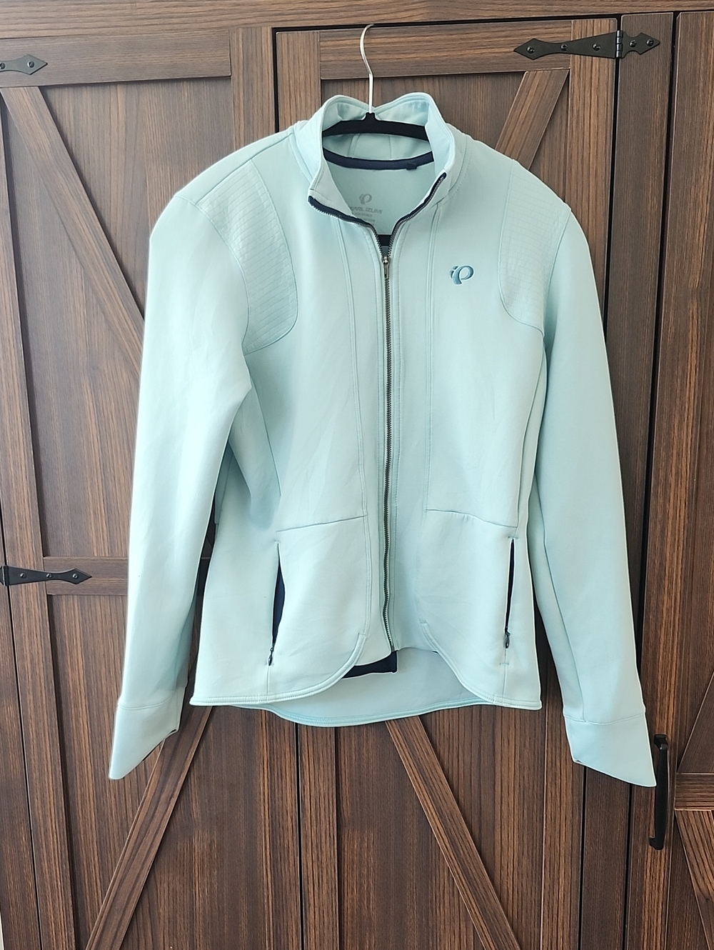 Pearl Izumi Women's Mint Blue Full-Zip Bomber Jacket